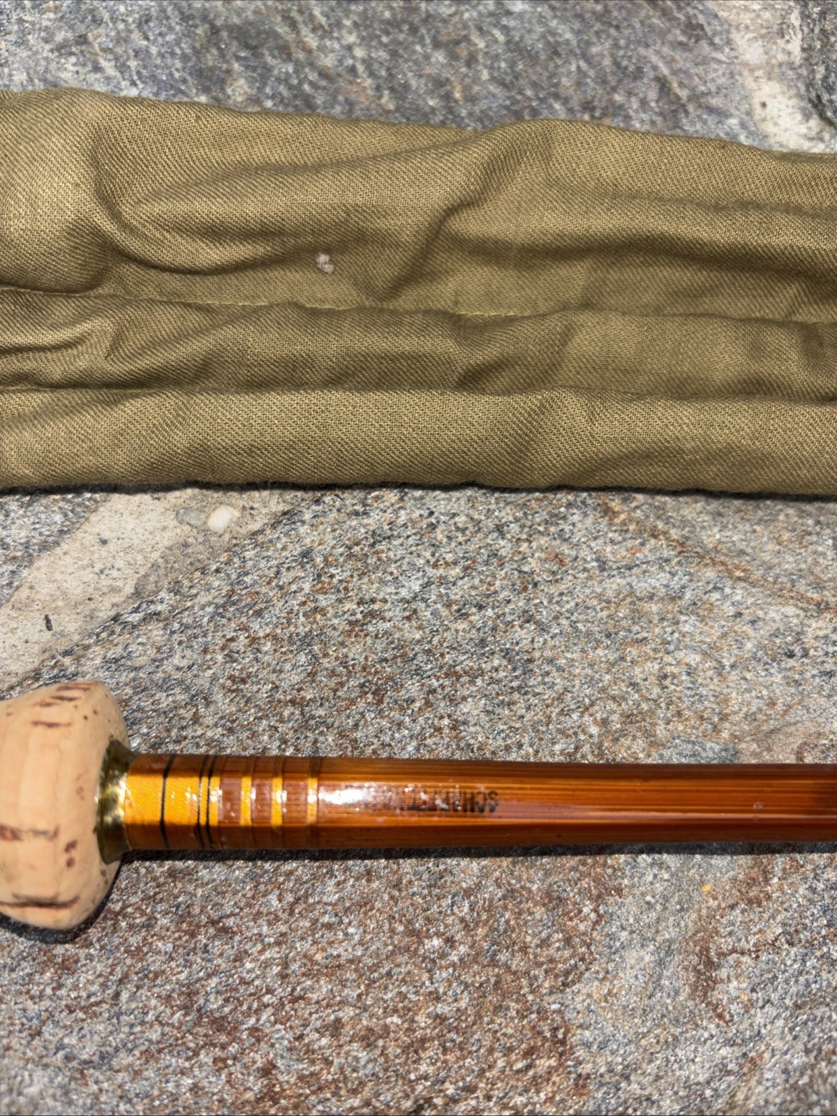 SCARFFENBERG – Rodmaker 3 piece 2 tips 9 ‘6″ Split Bamboo Fly rod