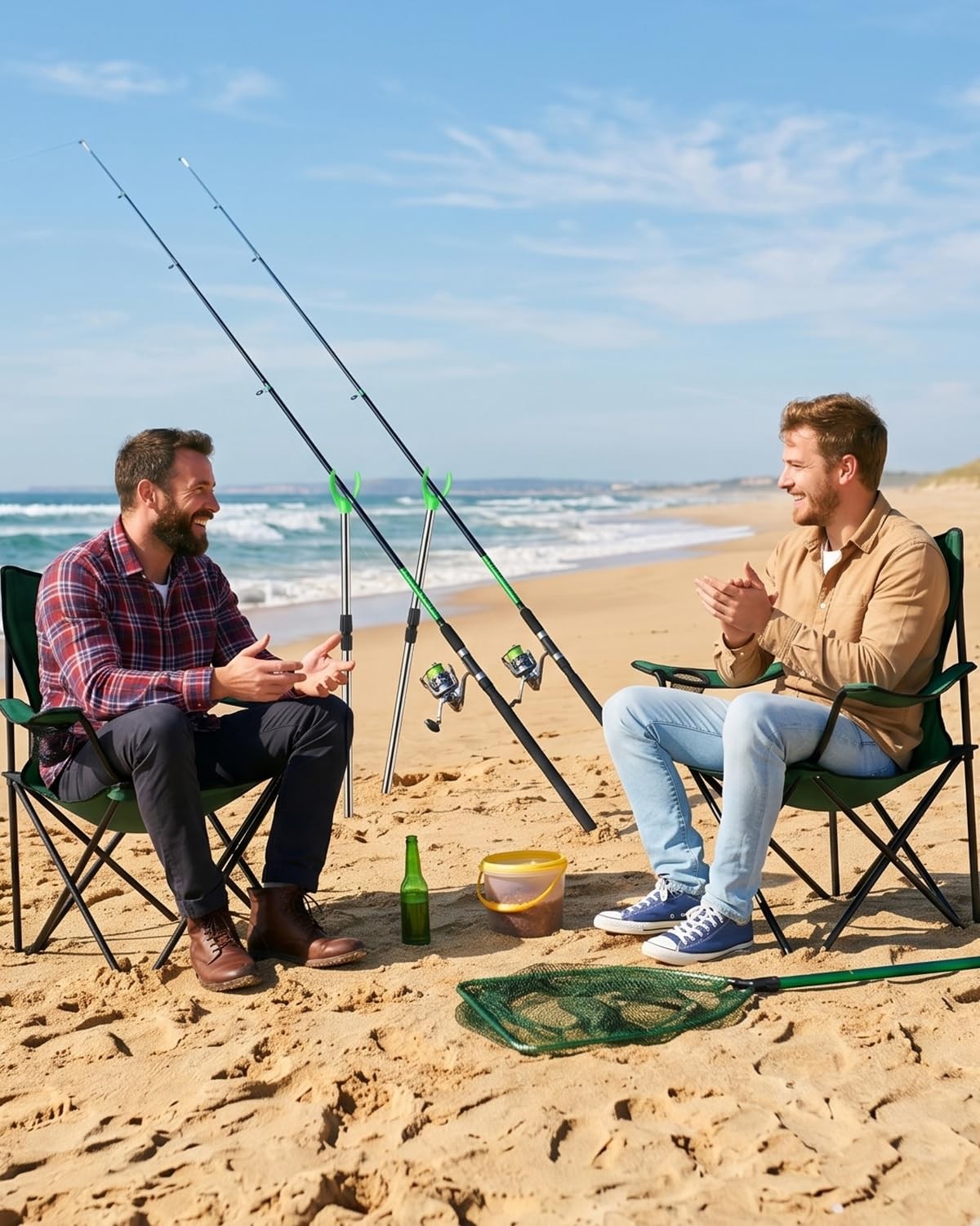 Fishing Rod Holder, Adjustable Telescopic Pole Telescopic, Black
