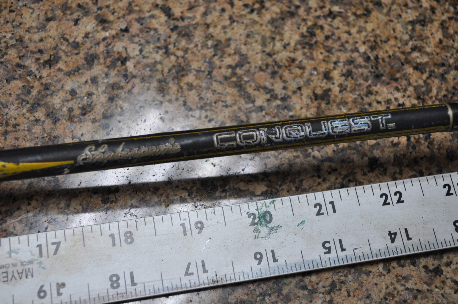 Shakespeare Conquest Rod 6’6″ 2PC 4-10 lb Medium- light 01G18BJ NO TIP SECTION
