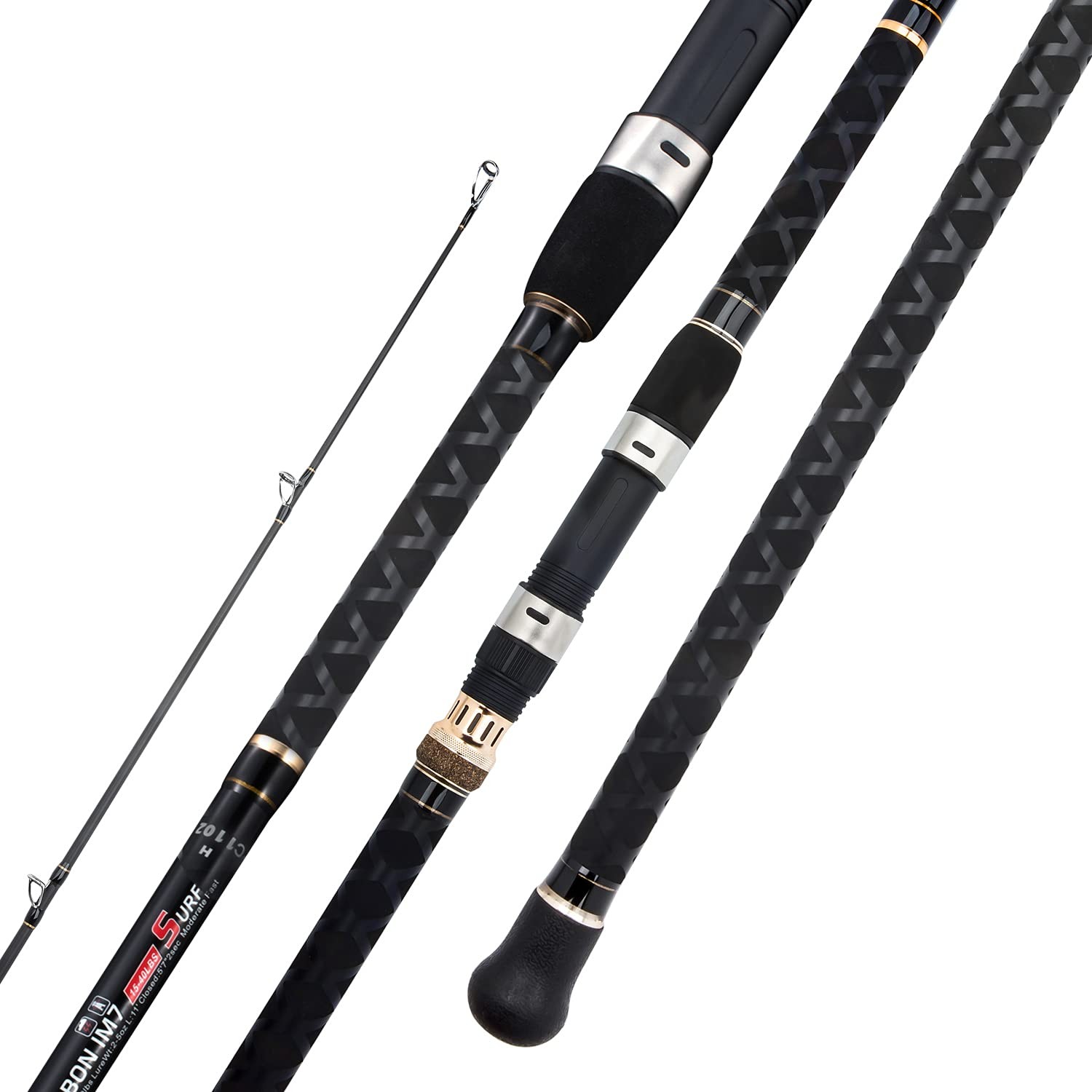 Berrypro Surf Spinning Rod Graphite Surf Fishing Rod 9 Feet/10 Feet/12 Feet