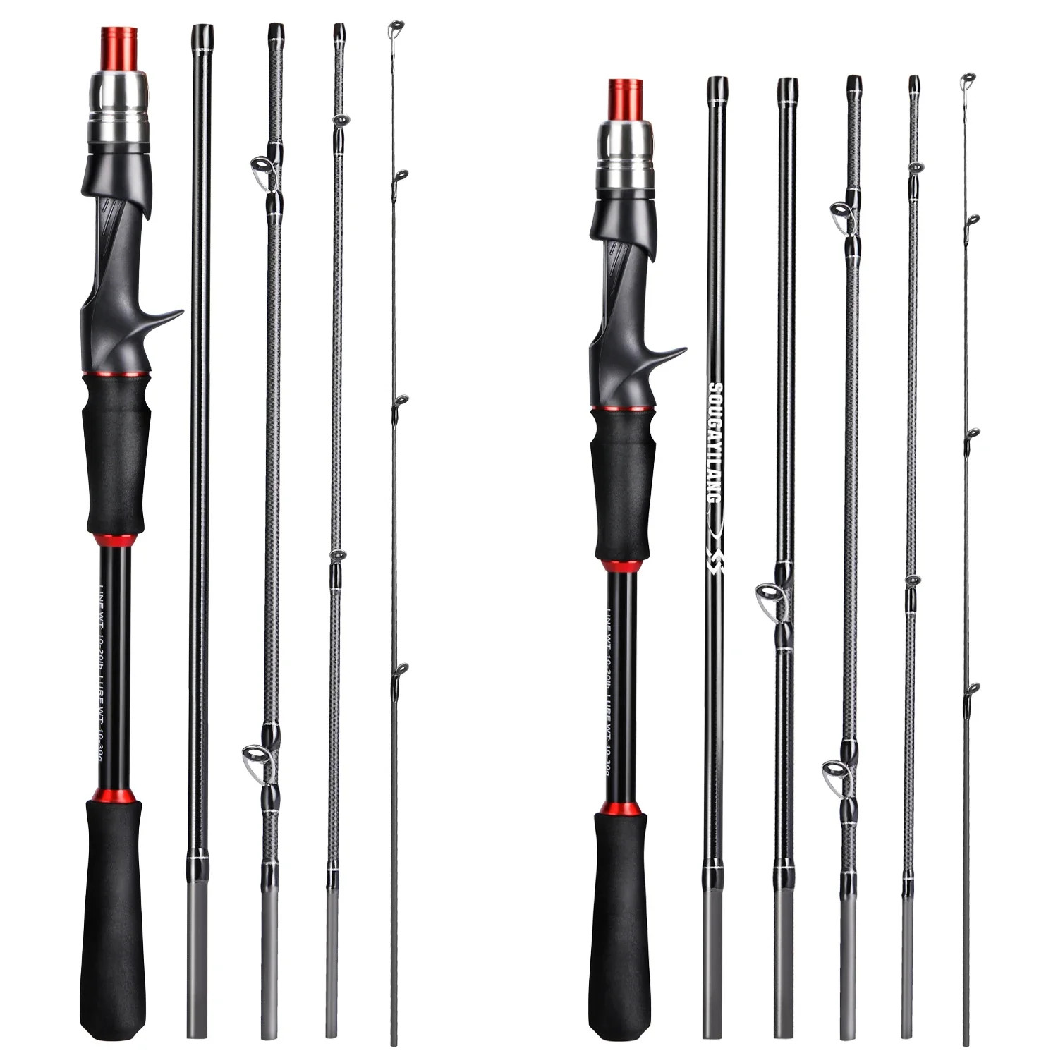 Sougayilang 1.8m 2.1m Lure Fishing Rod Carbon Fiber Spinning Casting Fishing Rod