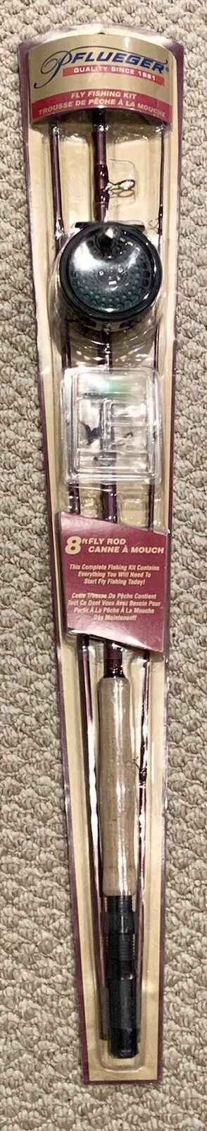Pflueger Fly Fishing Kit 8 Ft Fly Rod Kit
