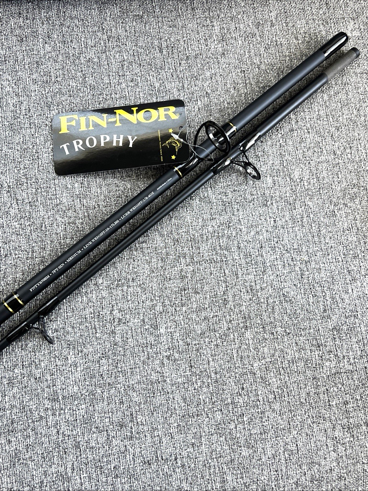 Fin-Nor TROPHY Spinning Fishing Rod – 2-pc Medium Heavy 7 ft 8 ft 10 ft Rods