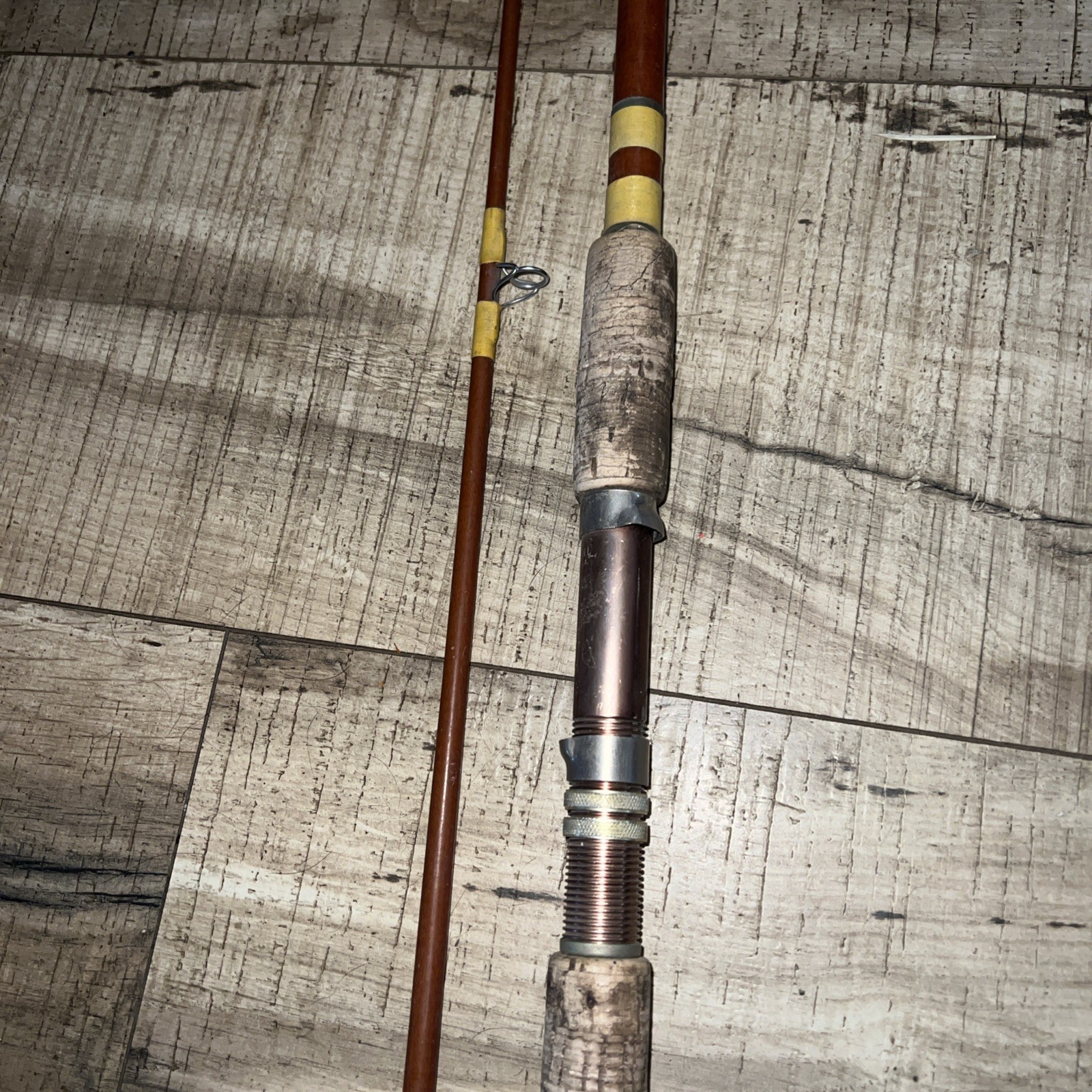 Vintage Eagle Claw Wright & McGill Powerlight MPLS 8ft 2pc spinning Rod Cork