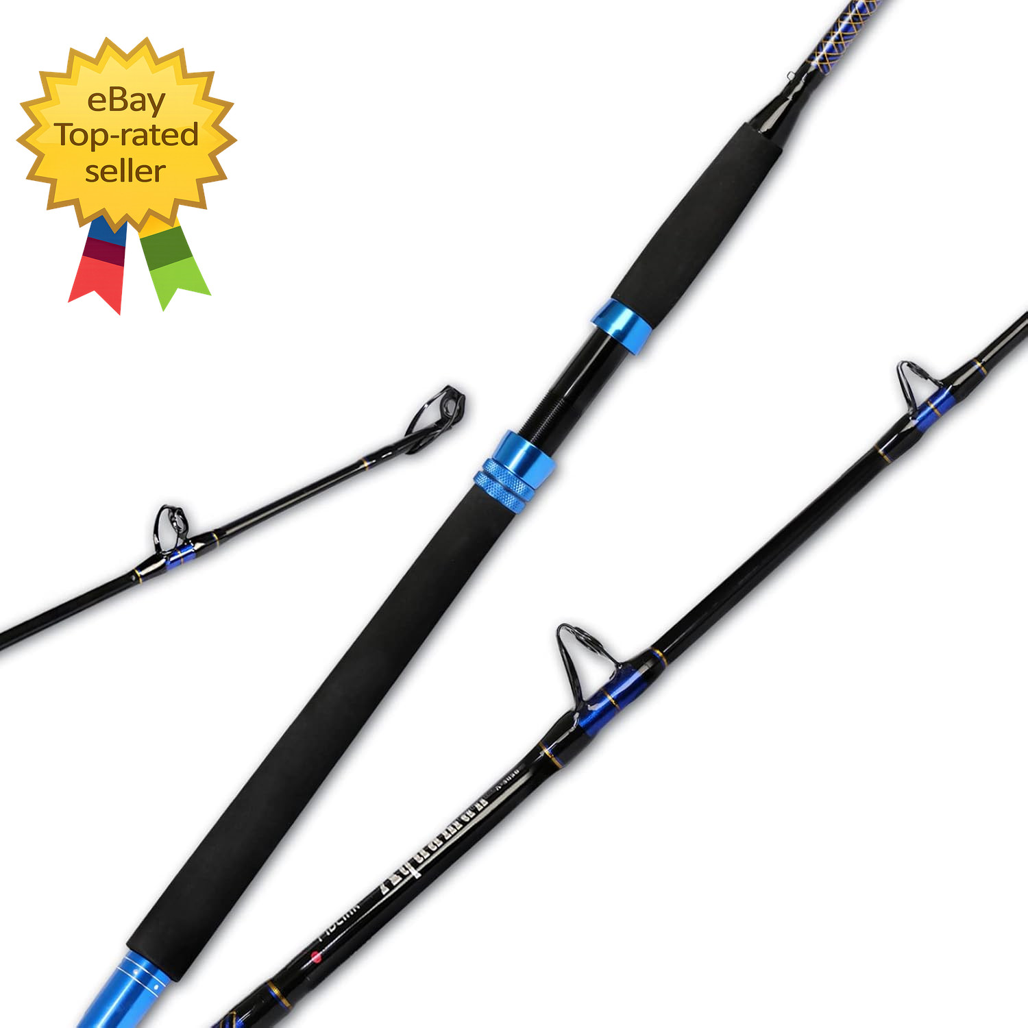 6Ft Saltwater Offshore Graphite Spinning Fishing Rod 30 50Lb Heavy Duty Rod