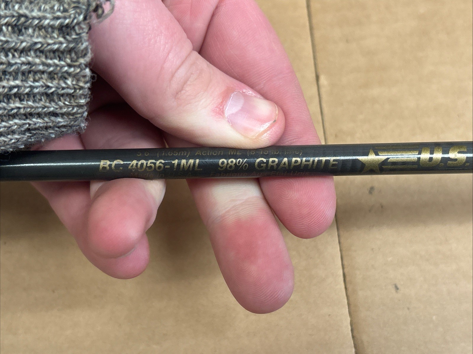 Shakespeare BC 4056-1ML U.S.A Graphite 5’6” Medium Light Action Fishing Rod