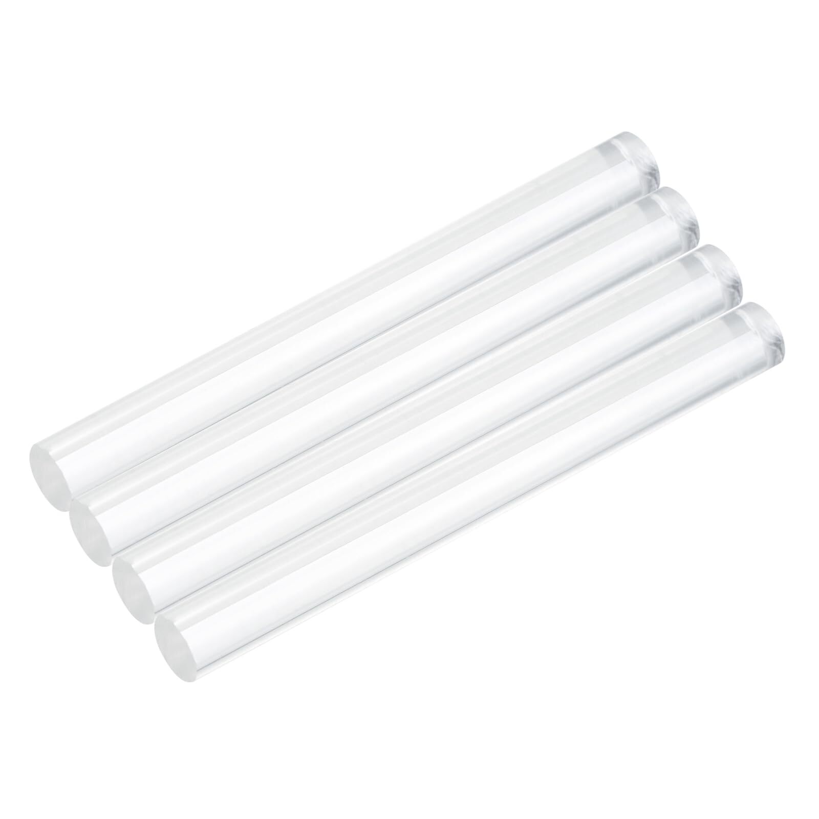 4pcs Acrylic Round Rods 3/8″ x 4″ Clear Acrylic Dowel Rods Sticks Plastic Sti…