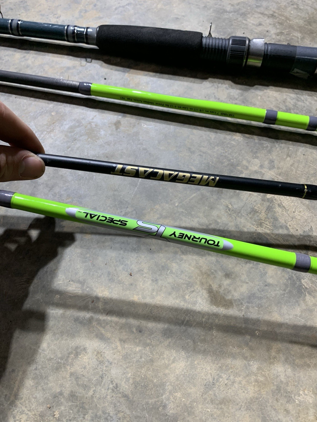 LOT OF 10 BASS PRO SHOPS FISHING RODS (BROKEN)