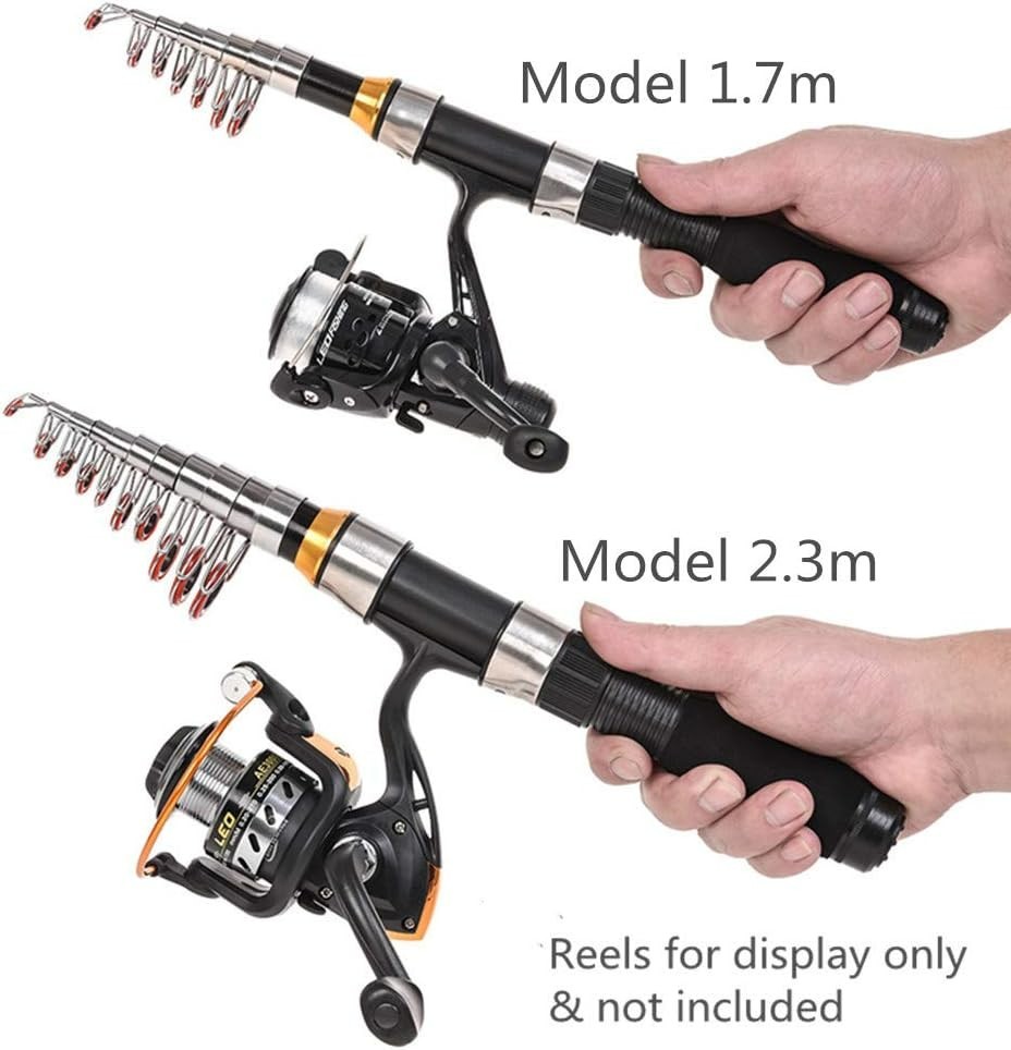 Compact 6.89ft Telescopic Fishing Rod – Lightweight, Fast Action for All Anglers