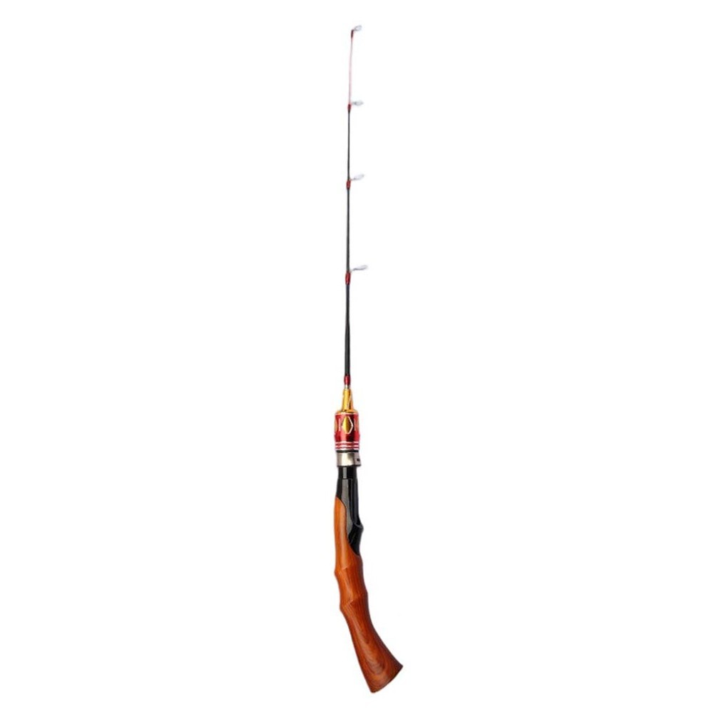50 60 70cm Ice Fishing Rod Two Section Spiral Lock Fishing Shrimp Pole