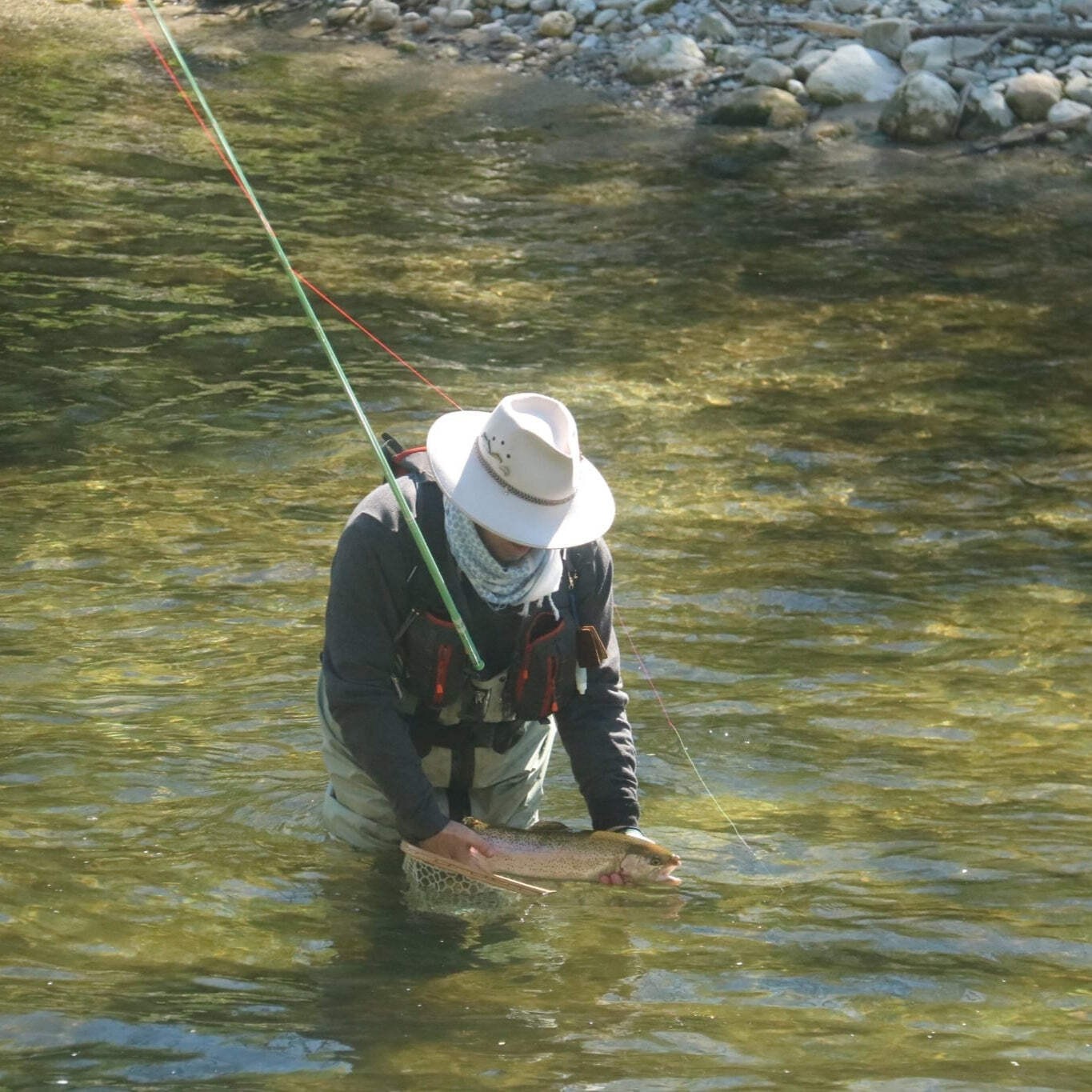 Wasatch Siyco 14’6″-16′ Glow-in-Dark 8:2 Action Tenkara Rod 6.3 oz w/ Rod Tube