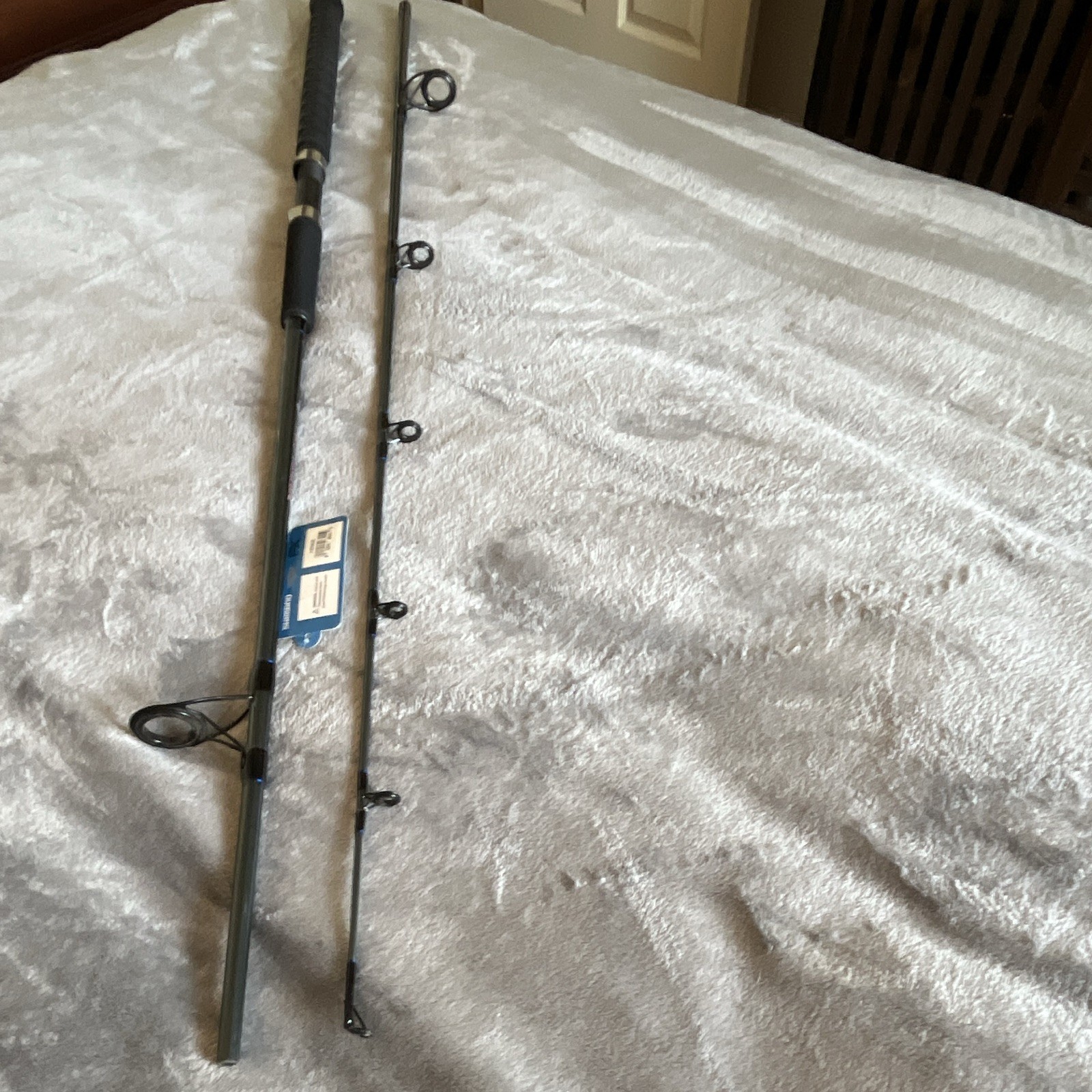 Shimano 2pc FXS70MHB2 7’0 Spinning Rod. X-Tube Shrink Wrap Installed On Handle