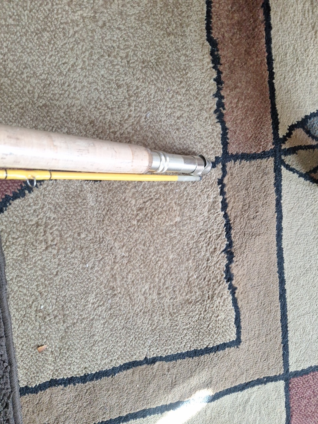 Awesome Eagle Claw Feather Light 7′ Fly Rod FL 300 6 Wt W/Tube Yellow 2 Pc Glass