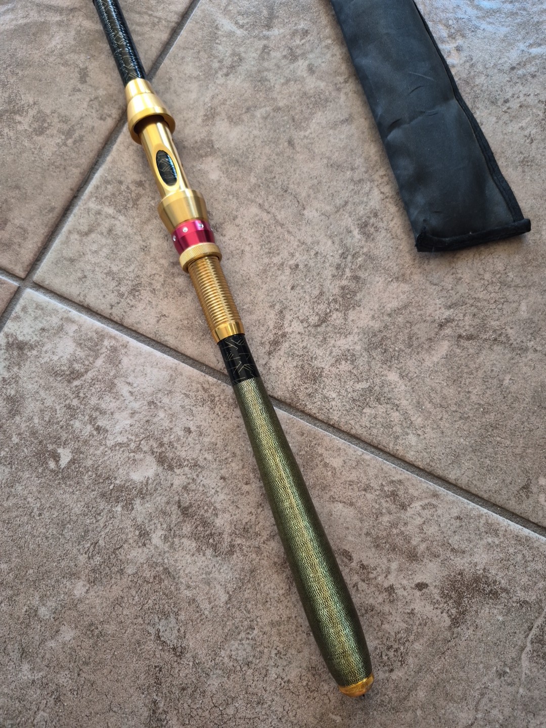 K8356 Carbon Fiber Travel Spinning Telescopic Fishing Rod Graphite