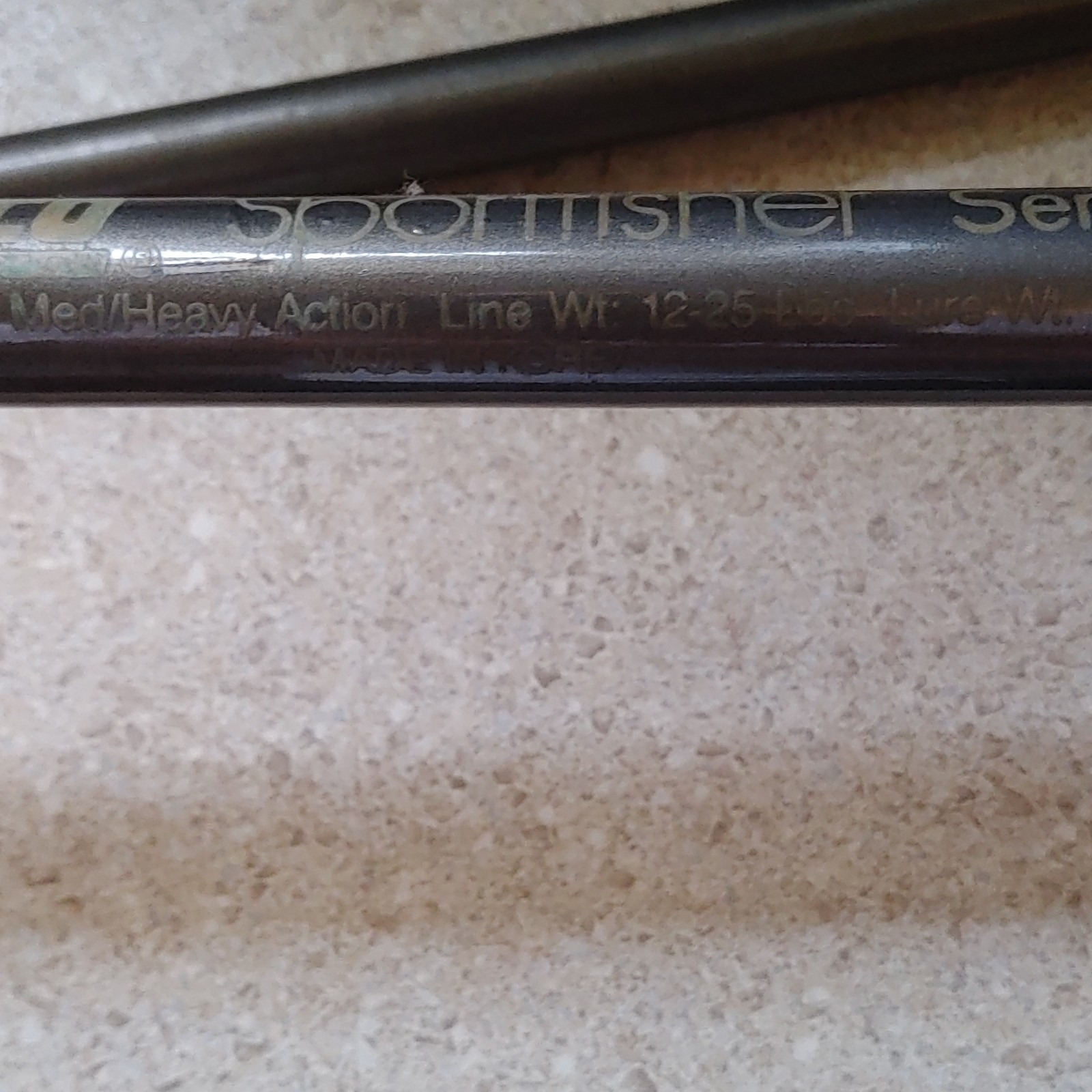Zebco Sportfisher Series Spinning Rod 7ft 2pc Graphite MH 12-25lb 6 Guides