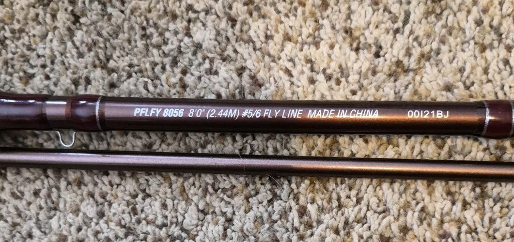 Pflueger PFLFY Fly Fishing Rod – 8′ Cork Handle 2 Piece