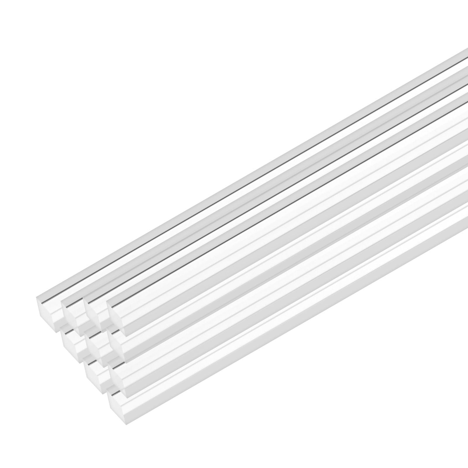 10 PCS Clear Acrylic Square Dowel Rods 9.8×0.16 Inch / 250×4 mm DIY Craft
