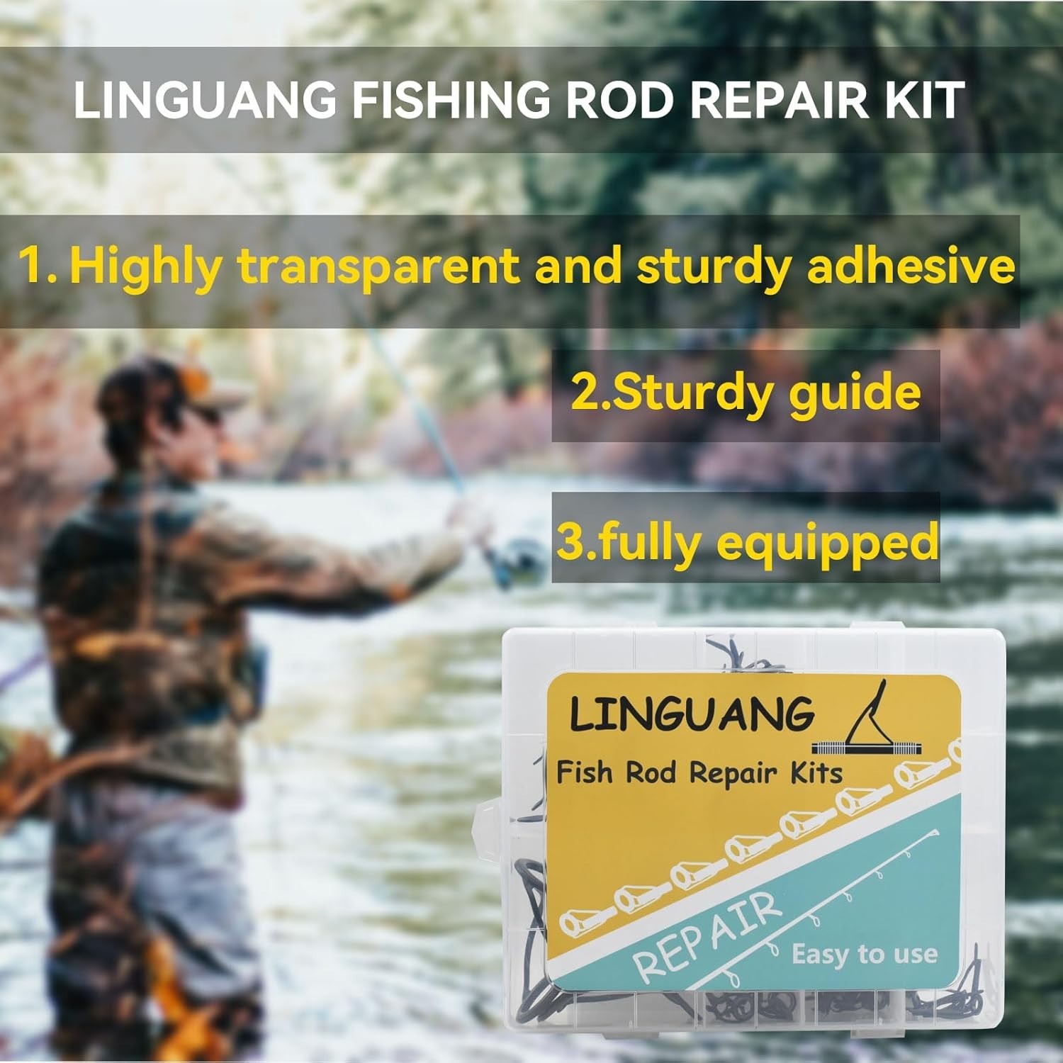 40PCS LSV Saltwater Fishing Surf Spinning Double Feet Rod Stainless Steel Gui…