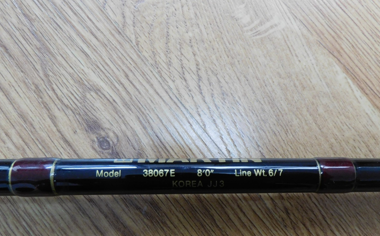 Martin 3 Piece Fly Rod 8ft 6/7 wt 38067E