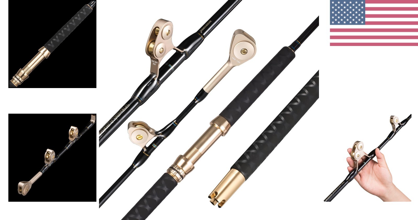 Bent/Straight Butt Trolling Rod Saltwater Offshore Fishing Rod Big Game Rolle…