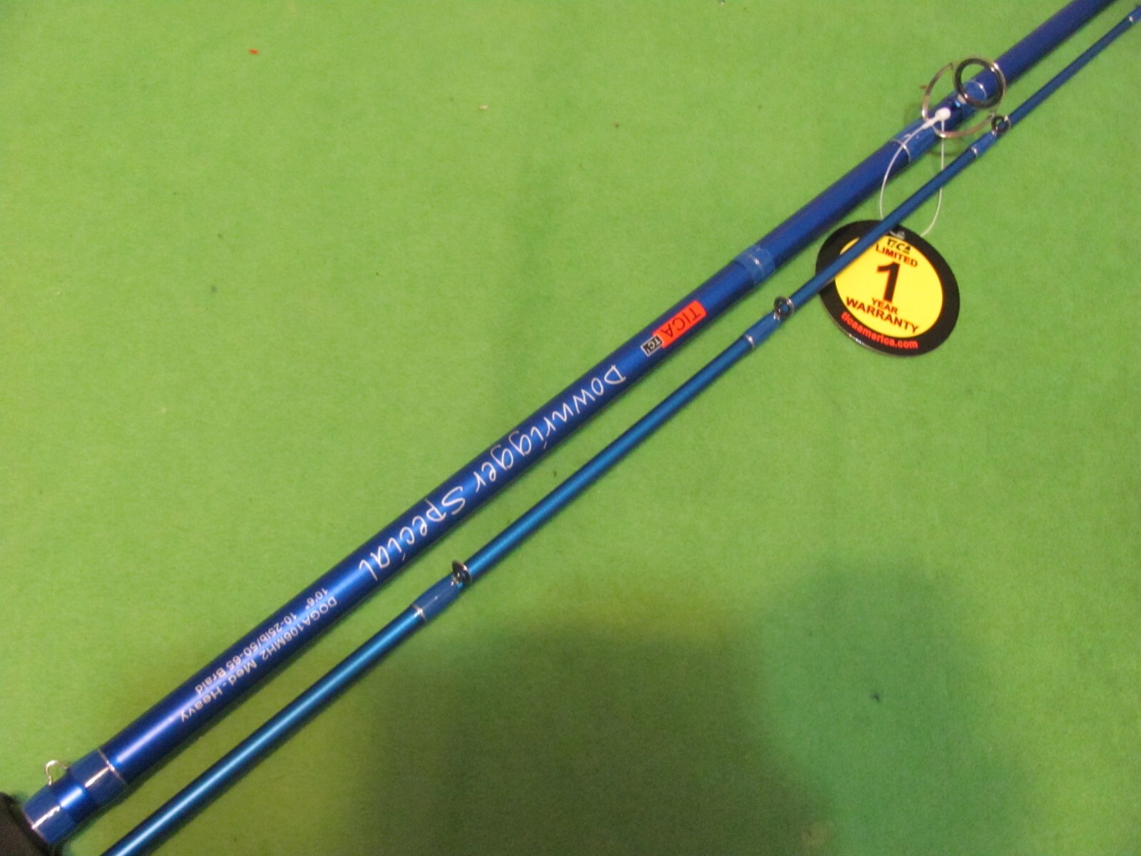 Tica Down Rigger Special 10′ 6″ MH. Moderate Action 2-Pcs. Trolling Casting Rod.