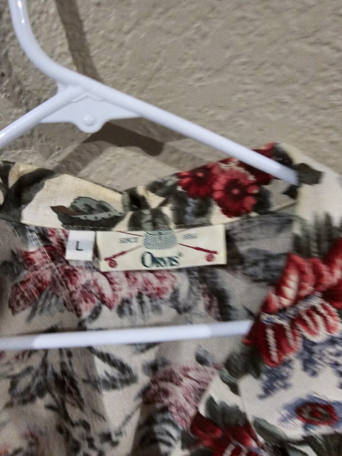 Vintage Orvis Women’s Floral Blazer Lightweight Jacket Linen Blend Sz Large