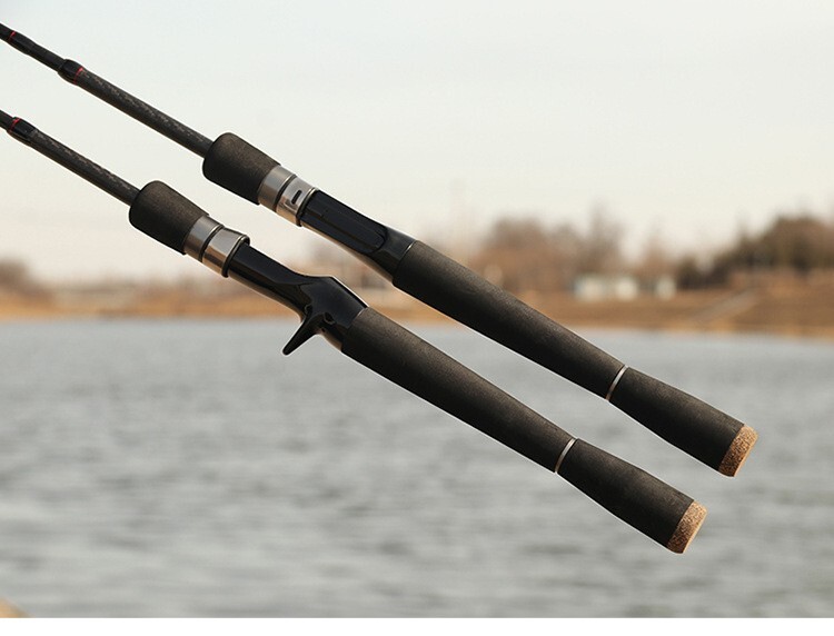 Fishing Rod Spinning Casting Carbon Fiber 5-6 Section Rod Fast Action UltraLight