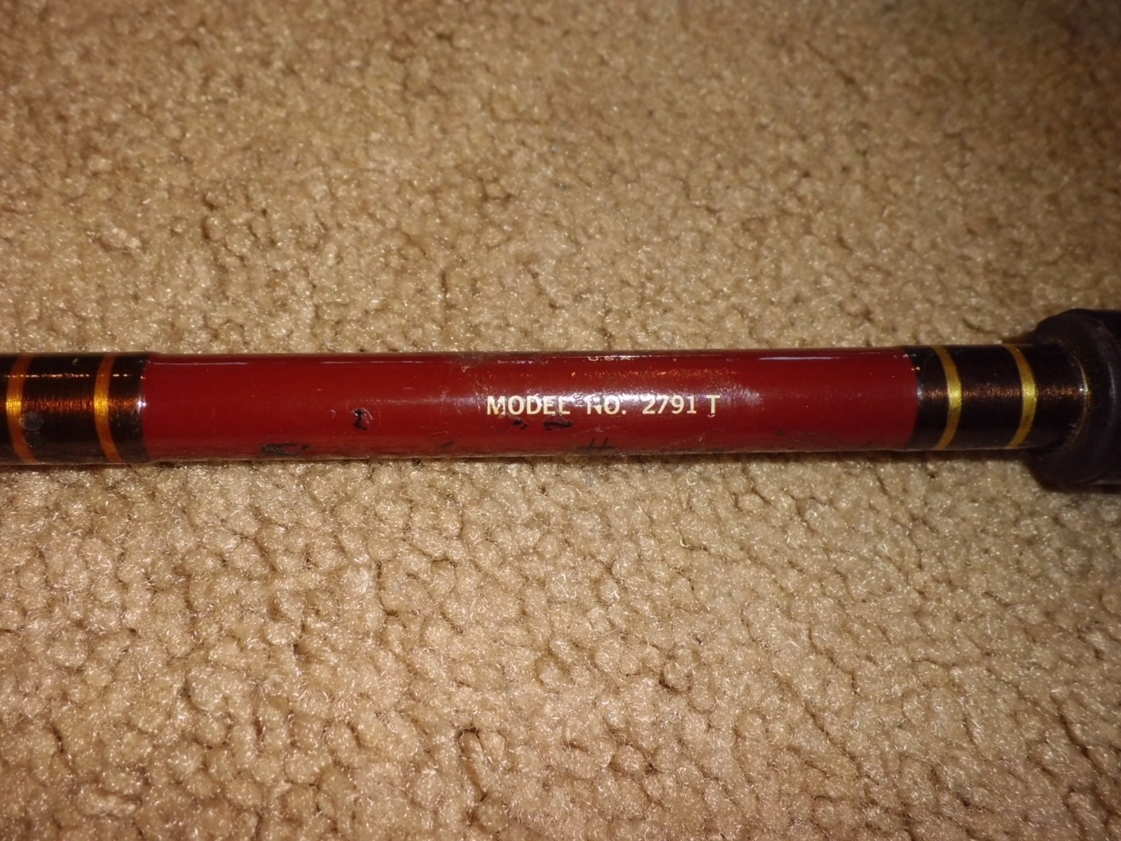 Vintage CARCIA Custom No. 2791 T Conventional 6’4″ Rod made in USA- 20lb Class