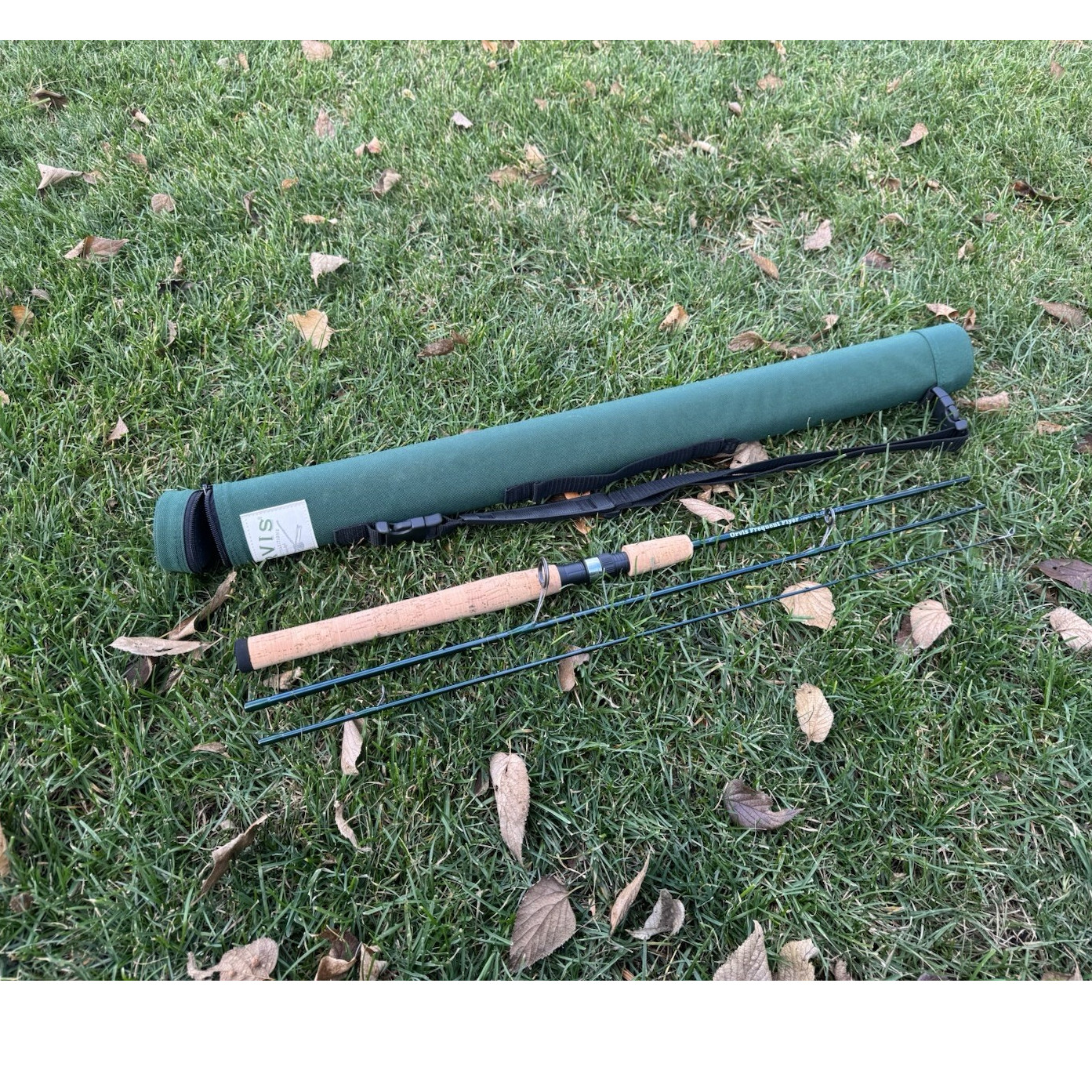 Orvis Frequent Flyer 6′ 3pc Spinning Rod wt. 2-6lb 1/32 1/2 oz. Mid Flex