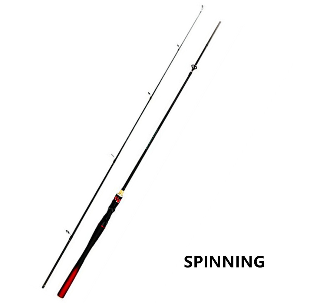Carbon Fiber Fishing Rod Spinning Casting Fishing Rods 1.65m 1.8m Poles Fast Rod