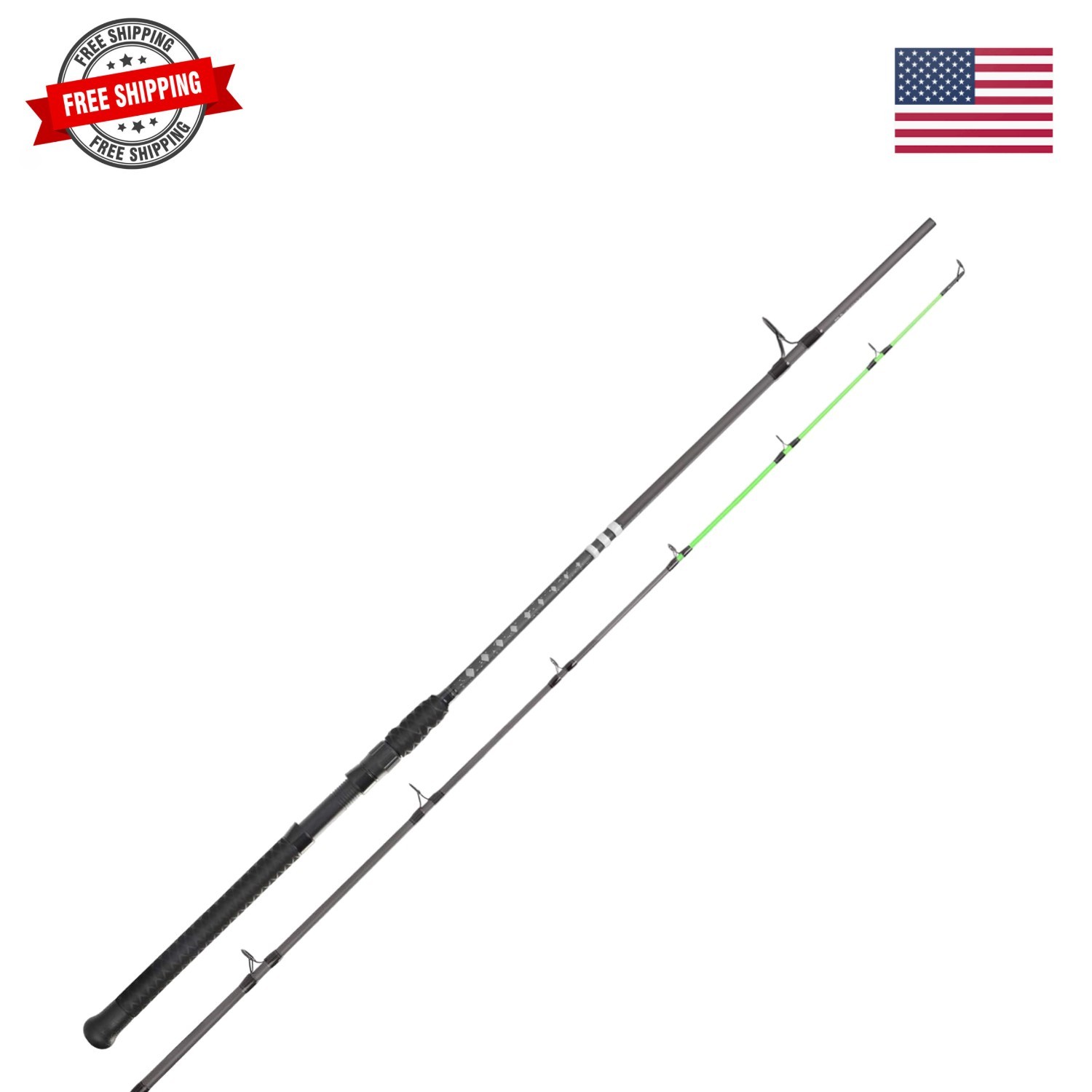 KONG Fishing Rod, Powerful, Lightweight S-Curve Graphite Rod Blanks, Nano Res…