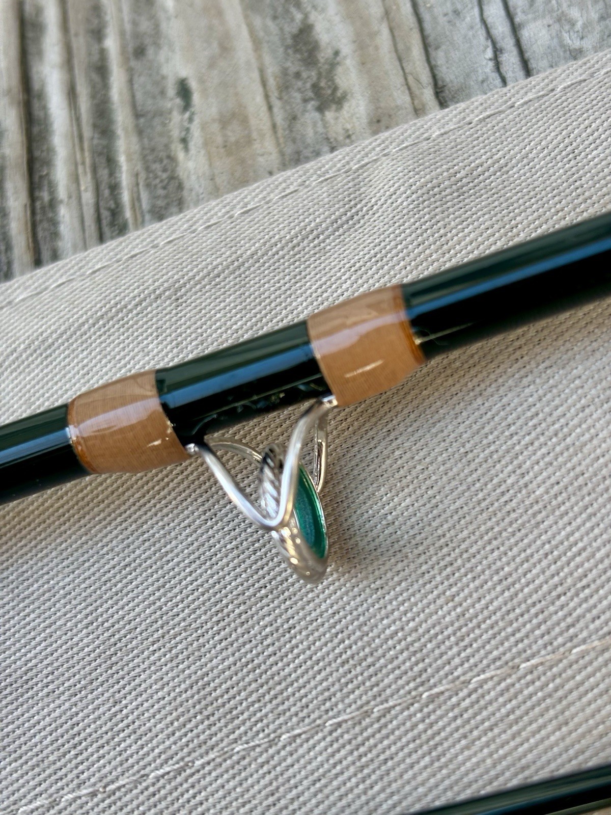 Custom Built Rainshadow 8ft 4 Wt Fly Rod. Agate Stripping Guide Custom Cork Grip