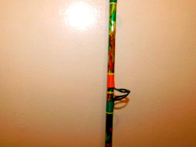 CUSTOM CONVENTIONAL ROD 7′ TROPICAL MARBLE 25-50 LB TURBO’S NEW