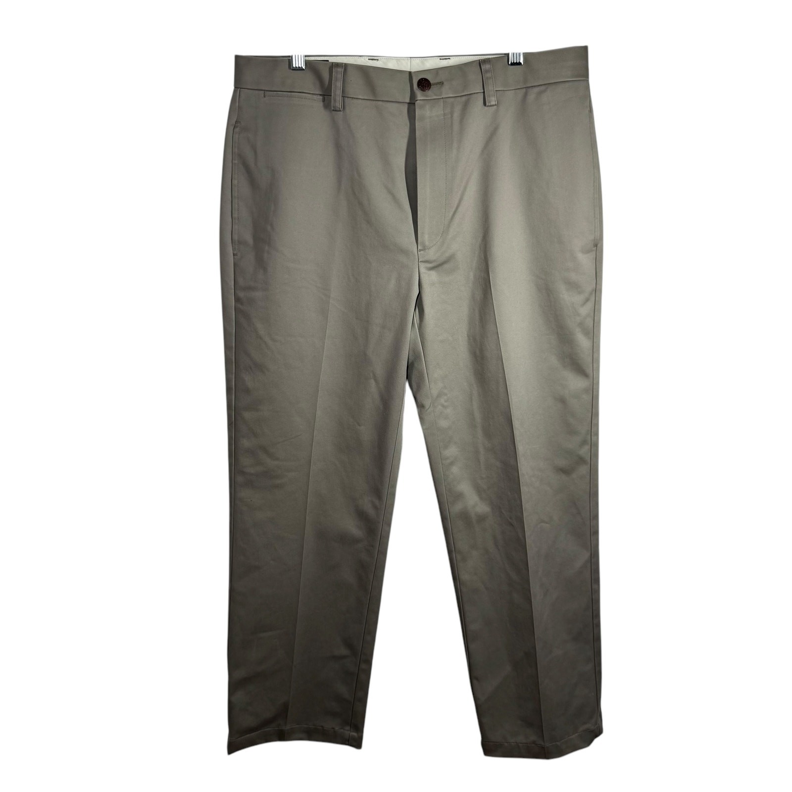 Orvis Pants Men 34X27 Beige Khaki NWT Trim Fit Trouser Cotton Career Spring Work