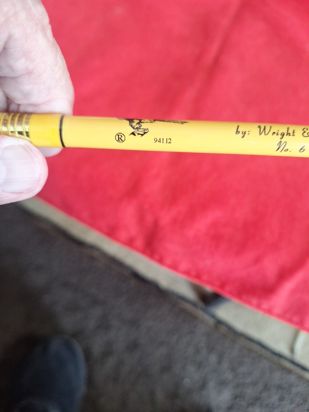 Awesome Eagle Claw Feather Light 7′ Fly Rod FL 300 6 Wt W/Tube Yellow 2 Pc Glass