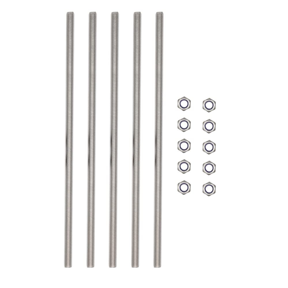 Long Metric Threaded Studs M8x250mm 304 Stainless Steel