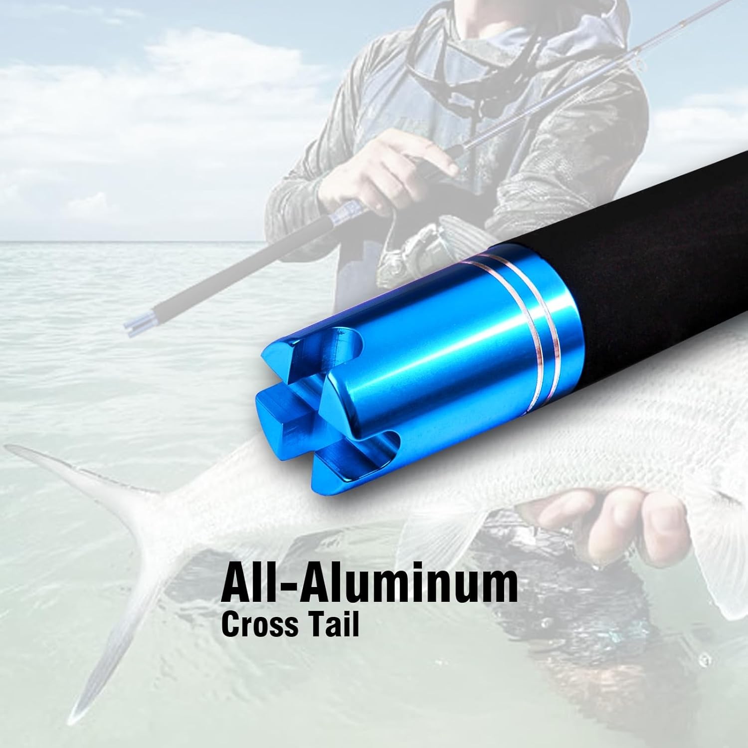 2-Pcs Saltwater Spinning Fishing Rod Offshore Graphite Portable 7 Feet, 8′ Heavy