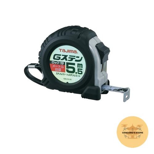 Tajima GSL1955BL Tape Measure 5.5m x 19mm Stainless