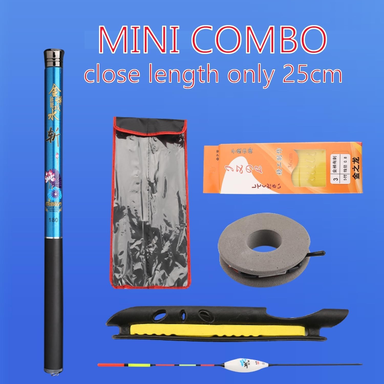 Portable Telescopic Crappie & Freshwater Fishing Rod Combo – Ultra Light Carb…