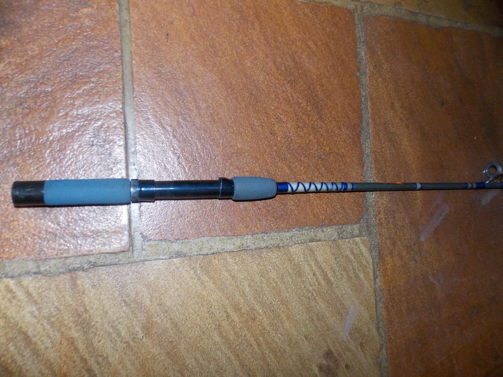 Vtg Garcia K5201 BLUE Spinning Rod Light Action Fast Taper 5’7″ (3Pc) 2/24