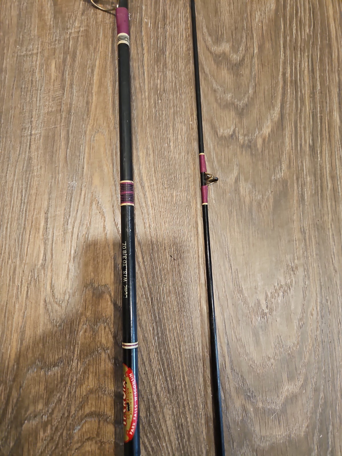 Vtg St. Croix 8100 FS 6’6″ Casting Fishing Rod Pistol Grip Carboloy 2-Piece