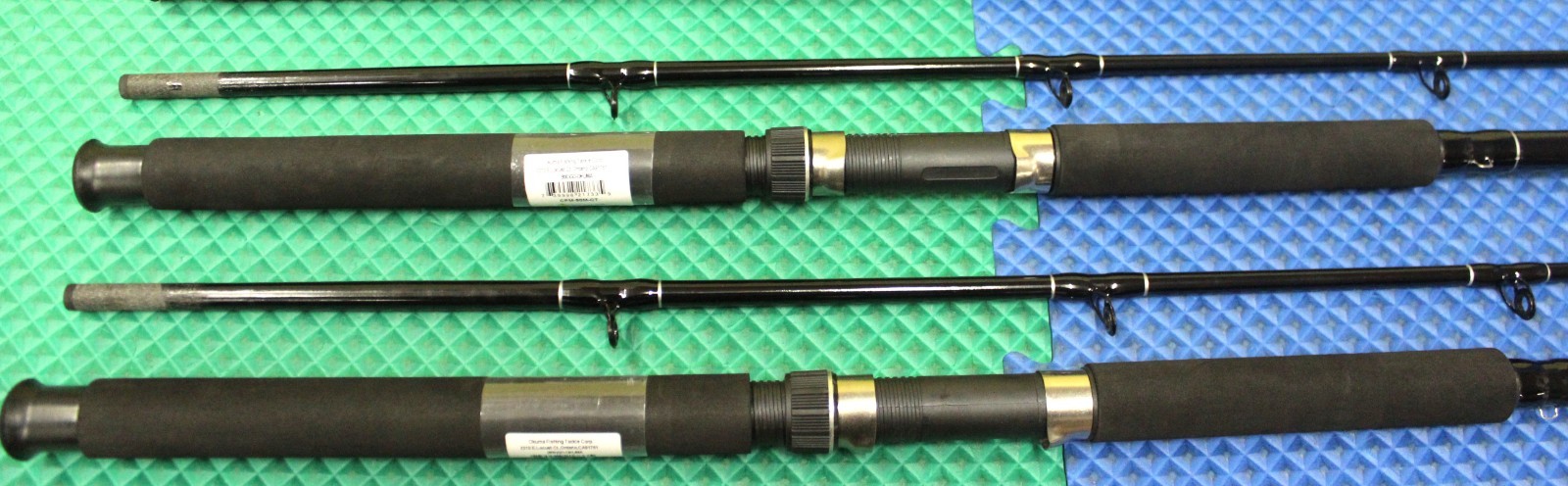 Okuma Classic Pro 9′ 0″ Trolling Rod Mooching CPM-90M-CT Chartreuse Tip 2-Pack!