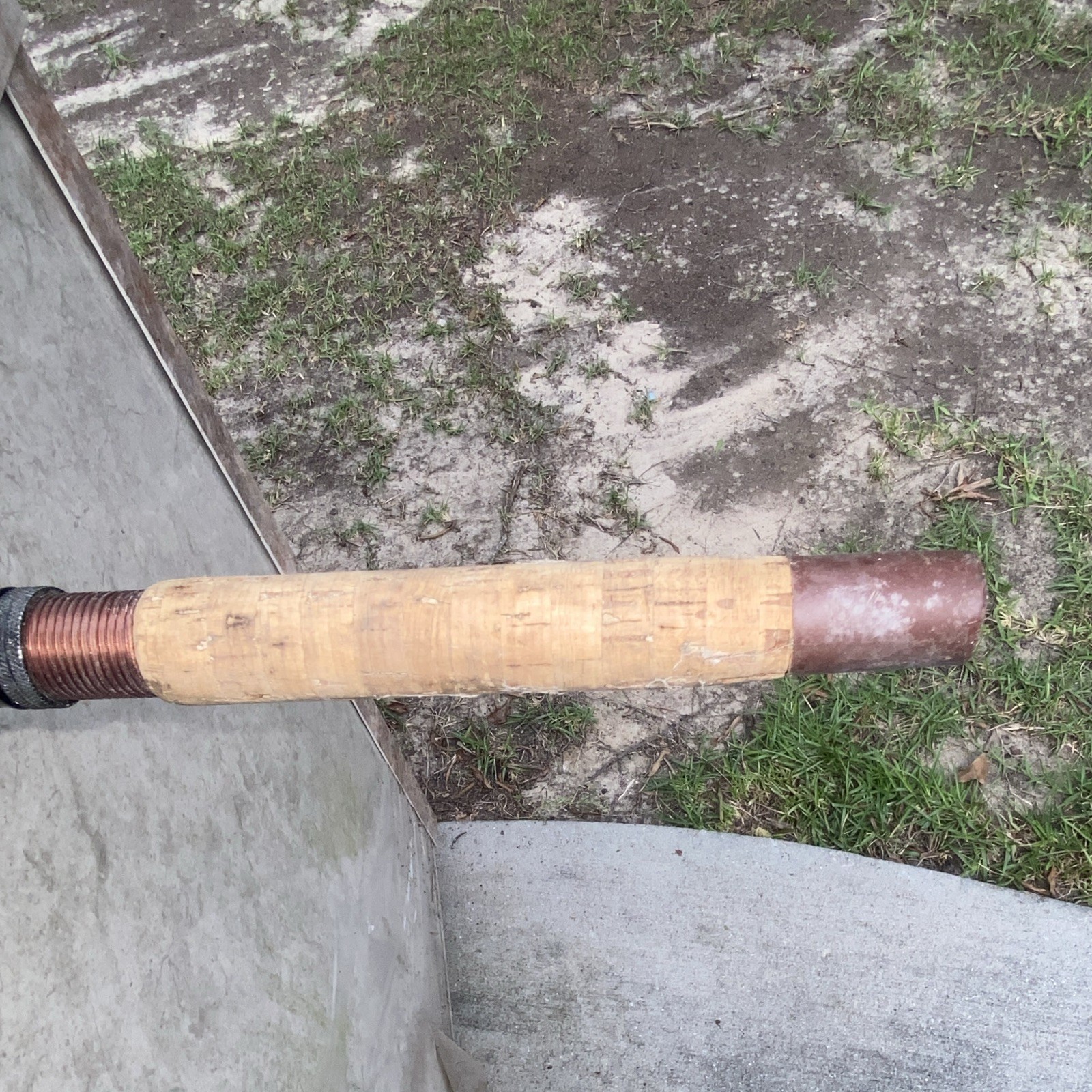 Herters103-He 6’7” Spinning Rod Fiberglass 2pc Cork Handle Brown/Red