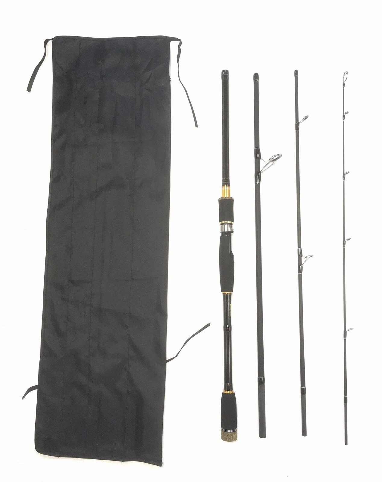 EVA 8ft Spinning Travel Rod 4 pcs Medium Seabass Fishing Pack