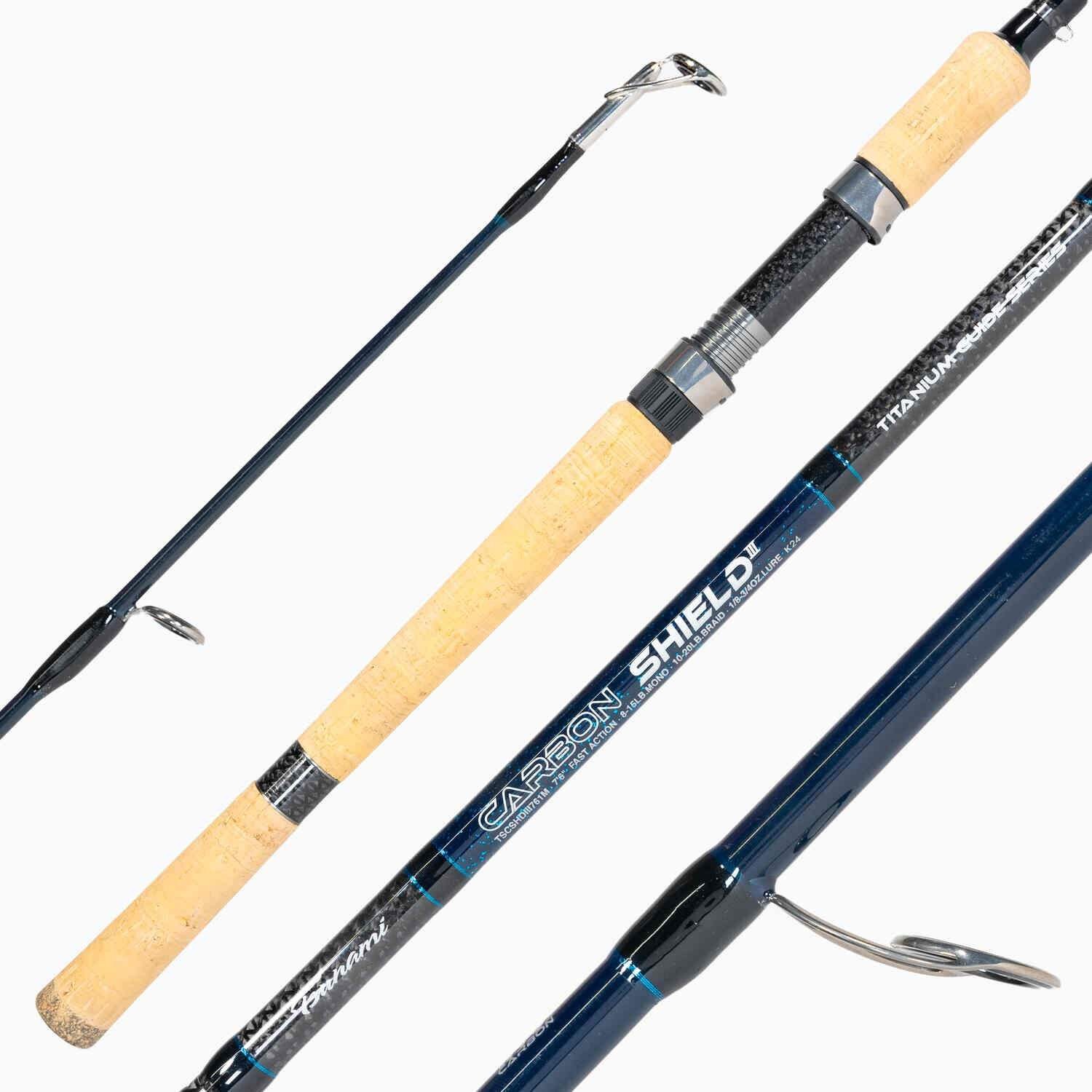 Tsunami Carbon Shield III 7’6″ Medium Heavy Spinning Rod (TSCSHDIII761MH) – Blue