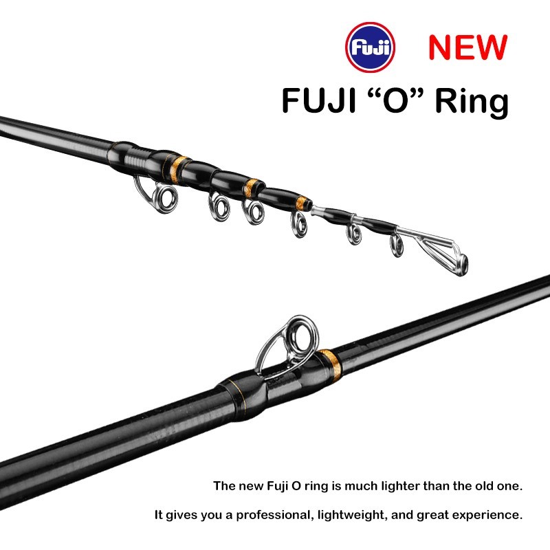 PURELURE New Telescopic 1.86m/2.10m FUJI Guide Travel Portable Lightweight