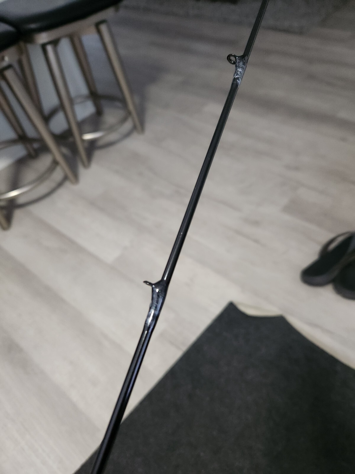 TCI Jigs Semi-Custom Black Pearl 7′ Inshore Spinning Fishing Rod 1pc 8-17lb MH x