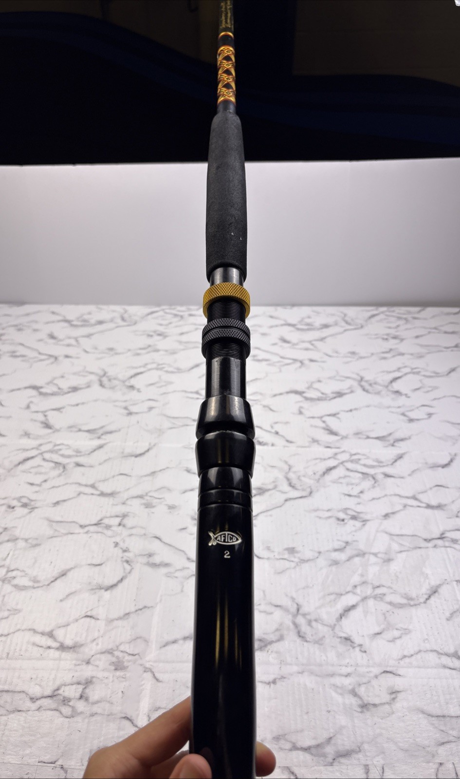 Custom Made Fishing Rod With AFTCO Curved Butt #2 Offshore Big Game Pole