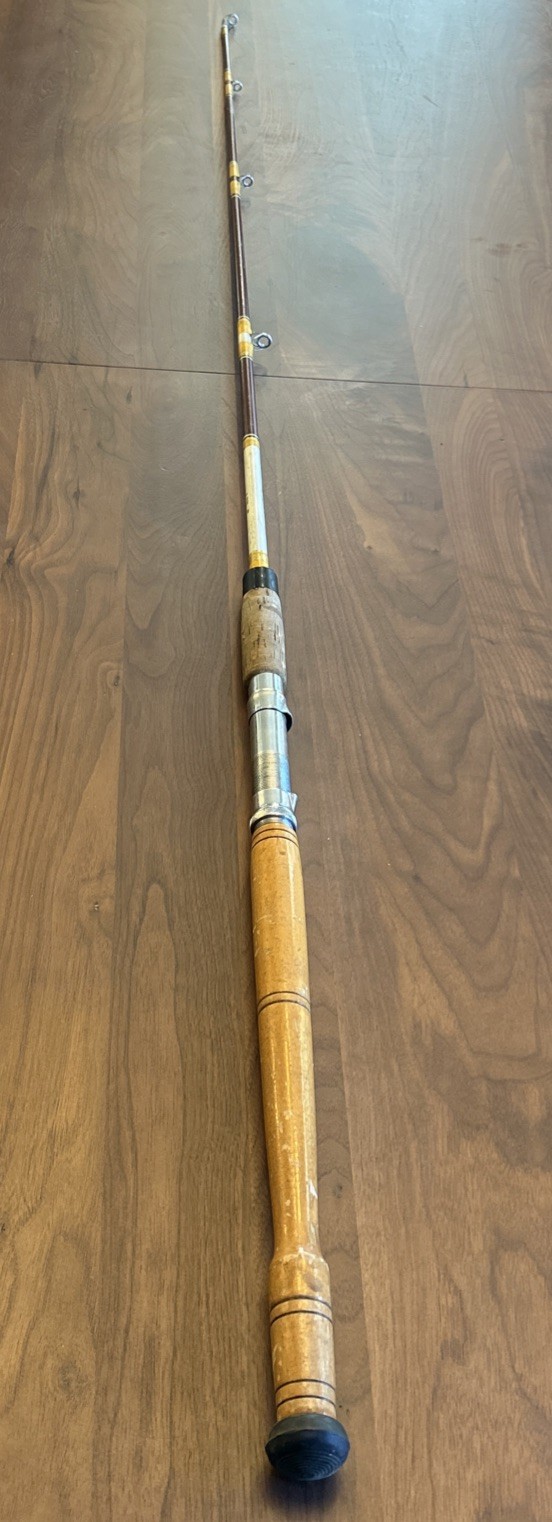 Vintage Gladding Hi Utica Thermoweld Fiberglass 355-60 6′ Fishing Rod USA