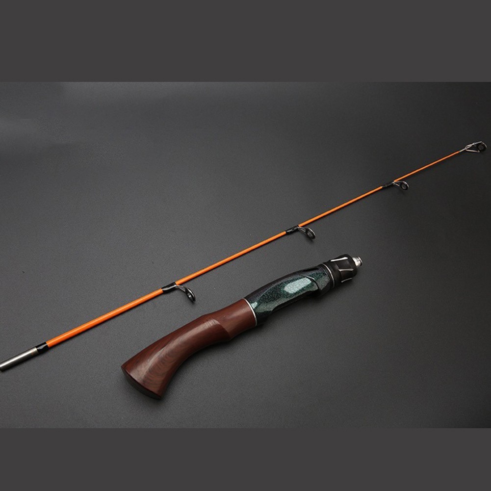 50 60 70cm Ice Fishing Rod Two Section Spiral Lock Fishing Shrimp Pole